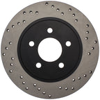 StopTech 05-10 Ford Mustang V6/4.0L / GT V8/4.6L Cross Drilled Right Rear Rotor