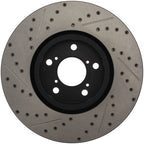 StopTech 07-08 Acura MDX SportStop Slotted & Drilled Right Front Rotor