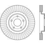 StopTech 13-15 Nissan Pathfinder Slotted Front Left Rotor