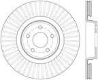 StopTech 14.5+ Ford Focus ST Front Right Slotted Performance Rotor