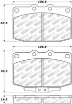 StopTech 86-91 Mazda RX-7 Street Select Front Brake Pads