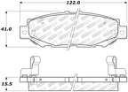 StopTech 92-00 Lexus GS300 Street Select Rear Brake Pads