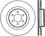 StopTech 92-02 Dodge Viper Drilled Front Right Cryo Rotor