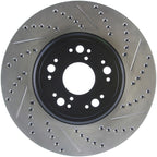 StopTech 95-00 Lexus LS 400 Left Front Slotted & Drilled Rotor