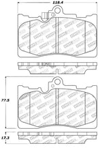 StopTech Performance 06 Lexus GS300/430 / 07-08 GS350 / 06-08 IS350 Front Brake Pads
