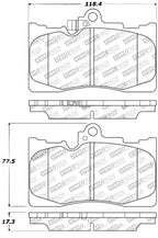 StopTech Performance 06 Lexus GS300/430 / 07-08 GS350 / 06-08 IS350 Front Brake Pads