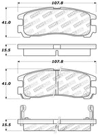 StopTech Performance 4/89-99 Mitsubishi Eclipse GST Rear Brake Pads