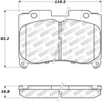 StopTech Performance 5/93-98 Toyota Supra Turbo Front Brake Pads