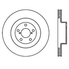 StopTech Power Slot 02-10 WRX Front Left SportStop Slotted Rotor