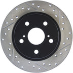 StopTech SportStop 10-13 Scion tC Slotted & Drilled Left Rear Rotor
