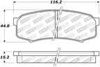 StopTech Street Brake Pads - Rear