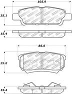 StopTech Street Select Brake Pads - Front
