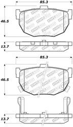 StopTech Street Select Brake Pads - Rear