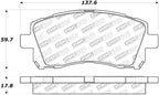 StopTech Street Touring 02-03 WRX Front Brake Pads