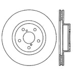 Stoptech 06-08 Subaru Legacy Wagon/Sedan 2.5i Front Cyro Performance Rotor