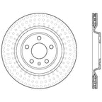 Stoptech 10-19 Audi S4 Premium Rear CryoStop Brake Rotor