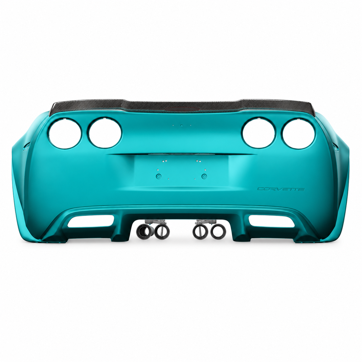 Dry Carbon Fiber Rear Spoiler for Chevrolet Corvette C6 by Stratec Systems