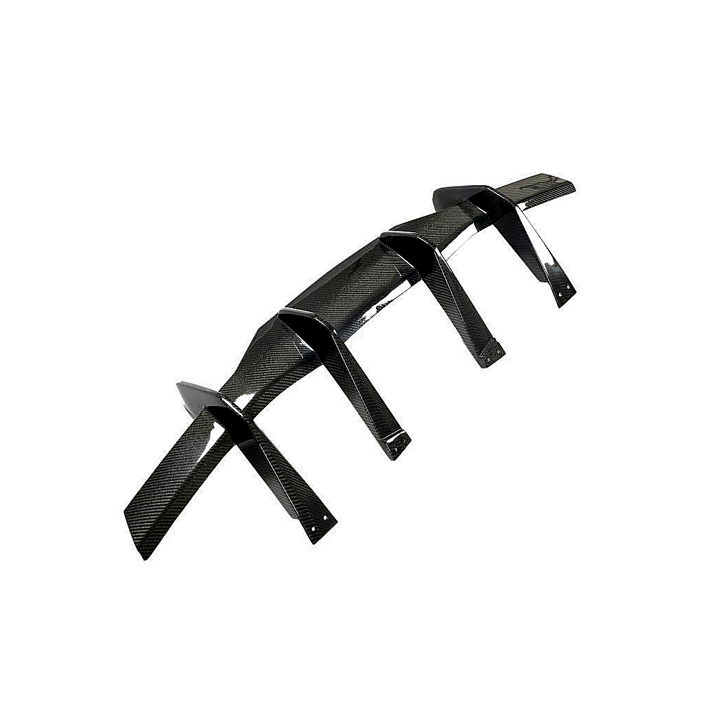 Dry Carbon Fiber Rear Bumper Diffuser for Chevrolet Corvette C8 by Stratec Systems