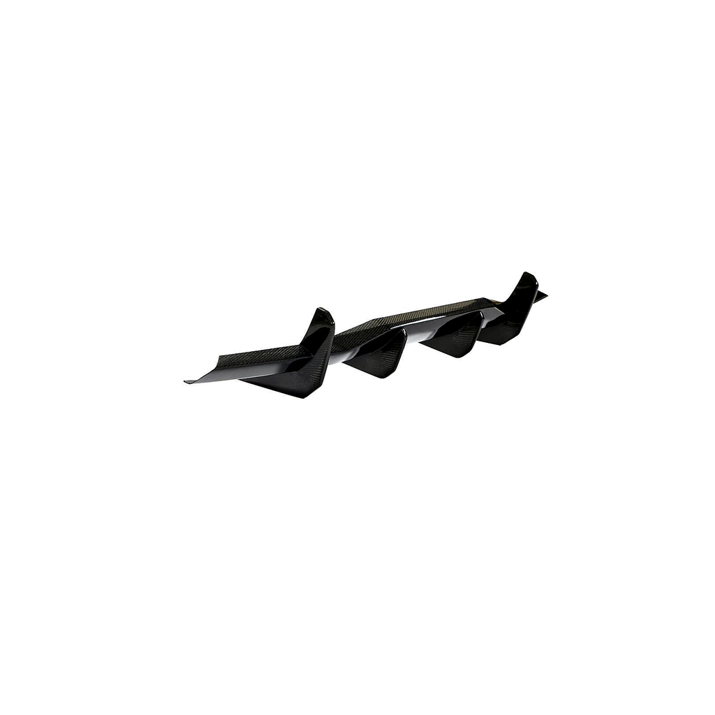 Dry Carbon Fiber Rear Bumper Diffuser for Chevrolet Corvette C8 by Stratec Systems