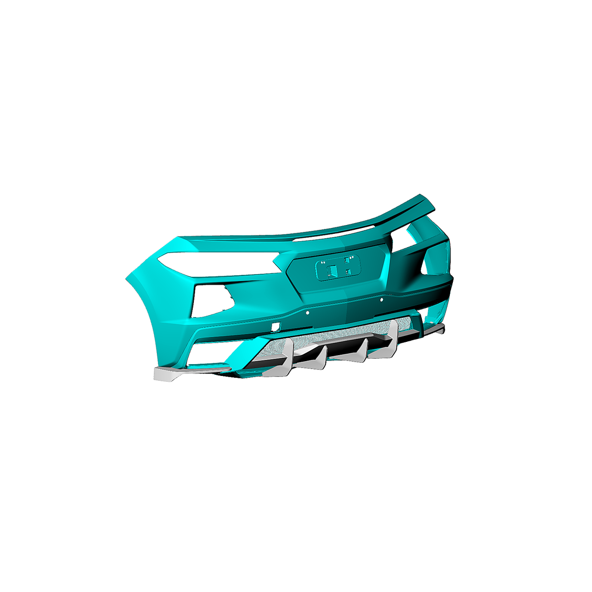Dry Carbon Fiber Rear Bumper Diffuser for Chevrolet Corvette C8 by Stratec Systems