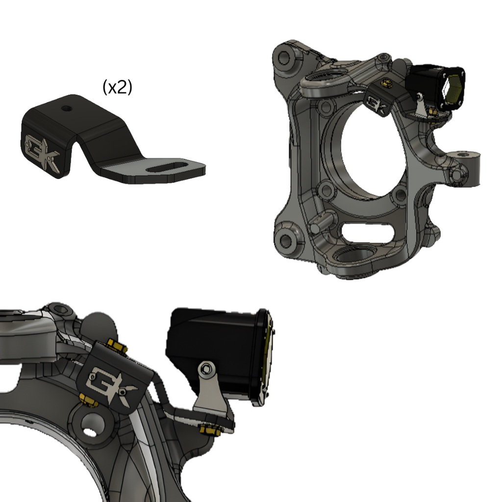 Ford Super Duty Steerable Knuckle Pod Light Mounts (2017-2022) By Gatekeeper Off-Road
