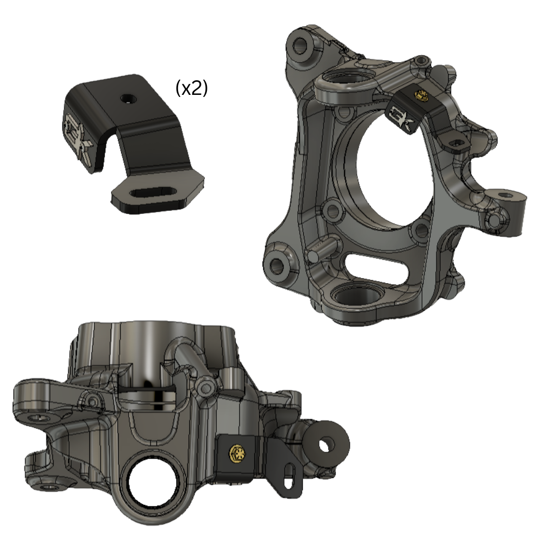 Ford Super Duty Steerable Knuckle Pod Light Mounts (2023+) By Gatekeeper Off-Road
