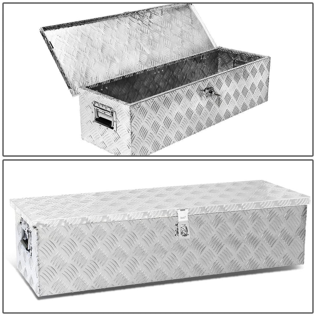 Universal Truck Trailer Tool Box w/ Lock & Key Aluminum 39x13x10