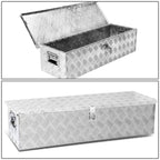 Universal Truck Trailer Tool Box w/ Lock & Key Aluminum 39x13x10