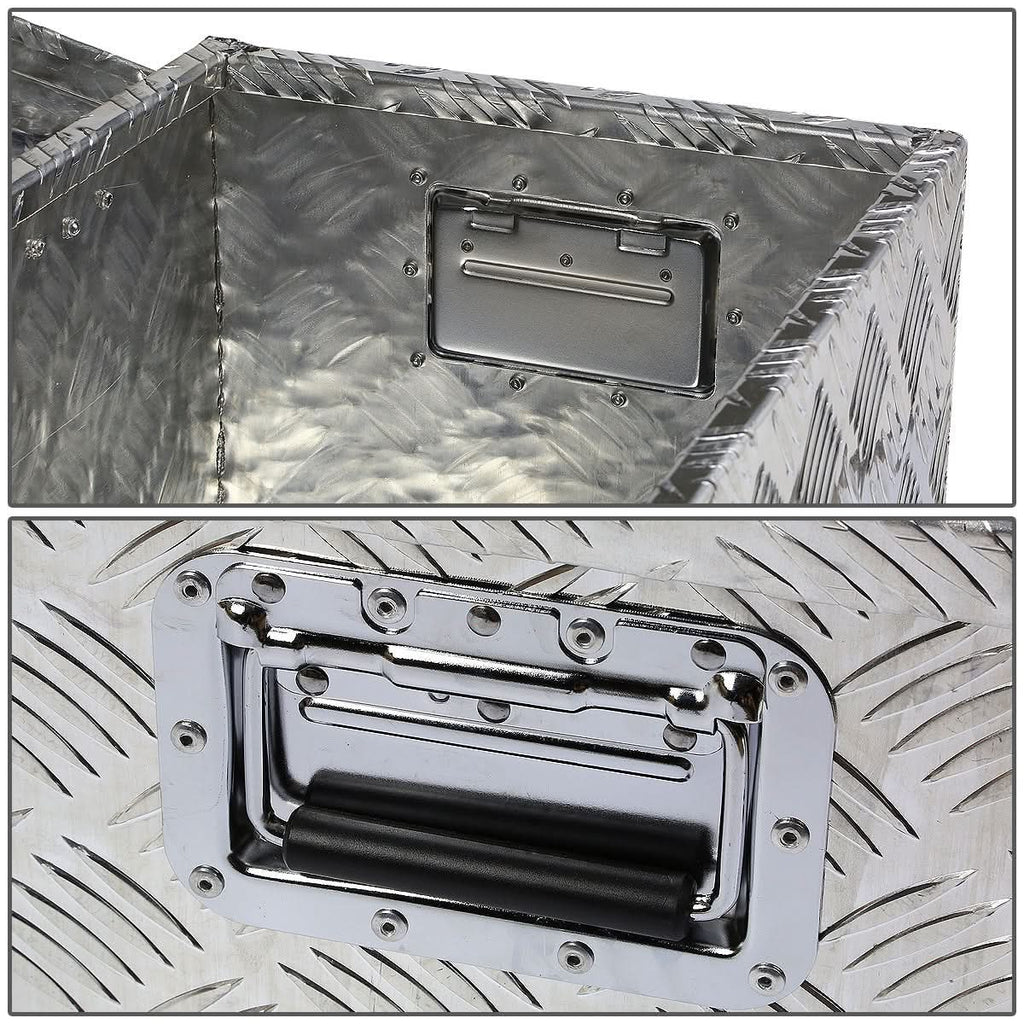 Universal Truck Trailer Tool Box w/ Lock & Key Aluminum 39x13x10