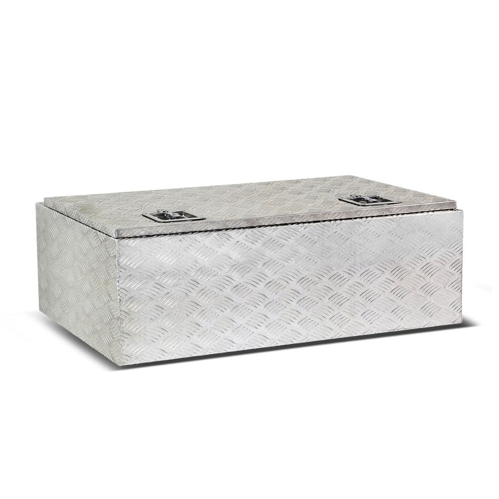 Universal Truck Trailer Tool Box w/ Lock & Key Aluminum 42x18x17