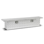 Universal Truck Crossover Tool Box with Lock Aluminum 63x12x14