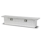 Universal Truck Crossover Tool Box with Lock Aluminum 63x12x14