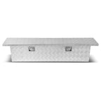 Universal Truck Crossover Tool Box with Lock Aluminum 63x12x14