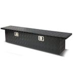 63" Black Aluminum Crossover Truck Tool Box with Lock