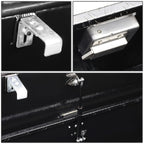 69" Crossover Truck Tool Box with Lock & Key Aluminum Black