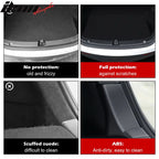 2020-2023 Tesla Model Y Black Rear Trunk Bumper Sill Guard TPE + PP