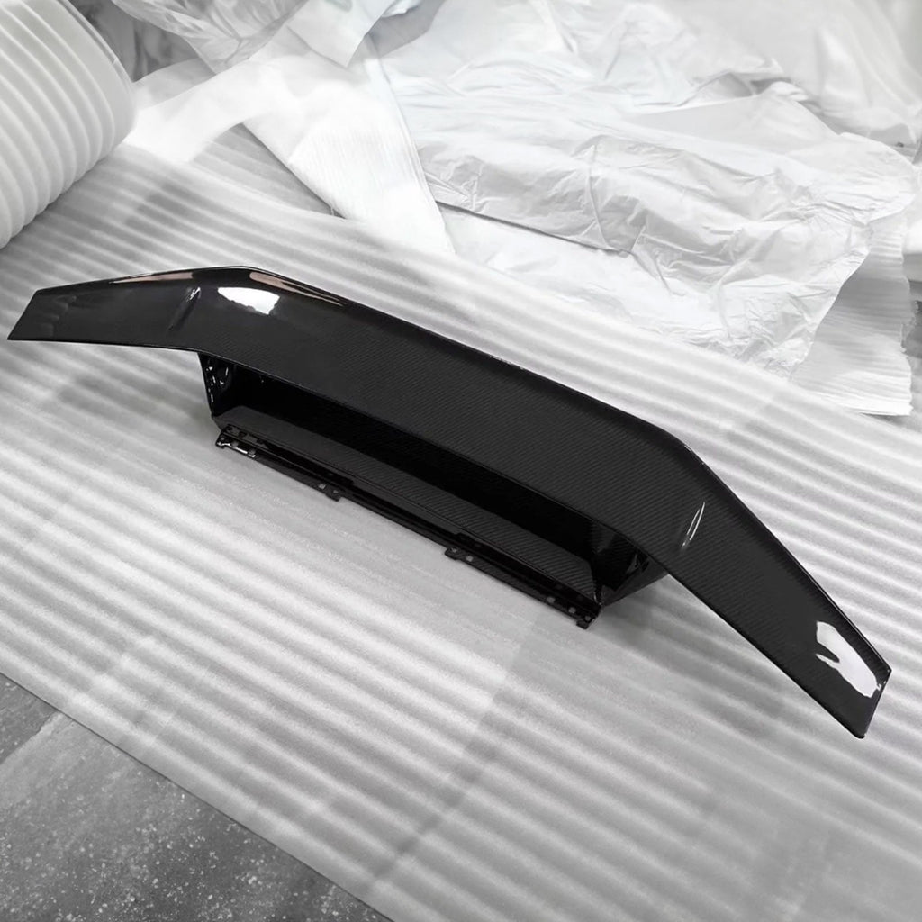 Tecnica Style Carbon Fiber Rear Spoiler Wing Base for Lamborghini Huracan EVO LP610 LP580 - Bull Boost Performance