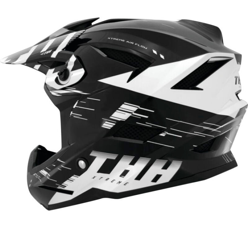 THH Helmets T-42 BMX Xtreme  Black/White Youth - Small