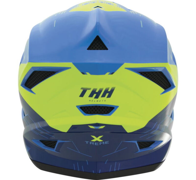 THH Helmets T-42 BMX Xtreme  Blue/Yellow - XS
