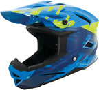 THH Helmets T-42 BMX Xtreme  Blue/Yellow - XS
