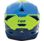 THH Helmets T-42 BMX Xtreme  Blue/Yellow Youth - Small
