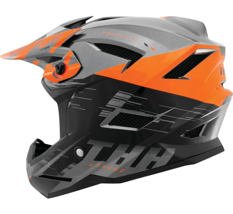 THH Helmets T-42 BMX Xtreme  Gray/Orange - XS