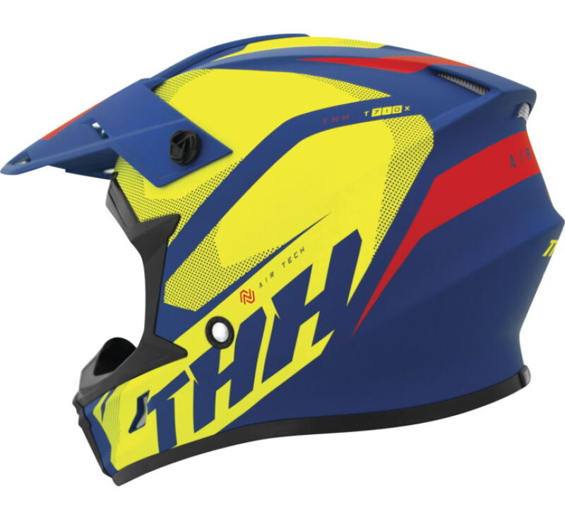 THH Helmets T710XR Airtech Blue/Yellow Youth - Small