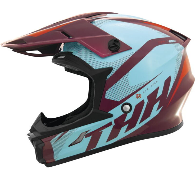 THH Helmets T710XR Airtech Burgundy/Blue Youth - Small