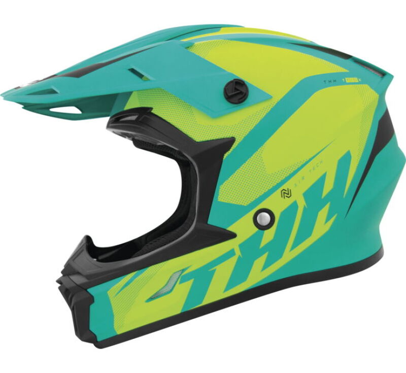 THH Helmets T710XR Airtech Teal/Yellow - 2XL