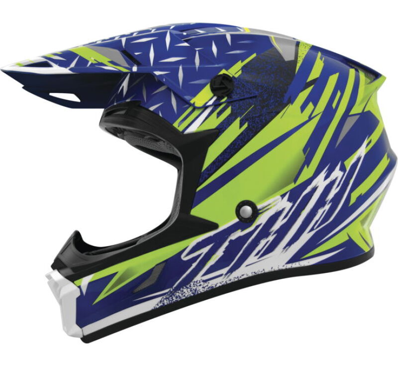 THH Helmets T710XR Assault Blue/Yellow - Large
