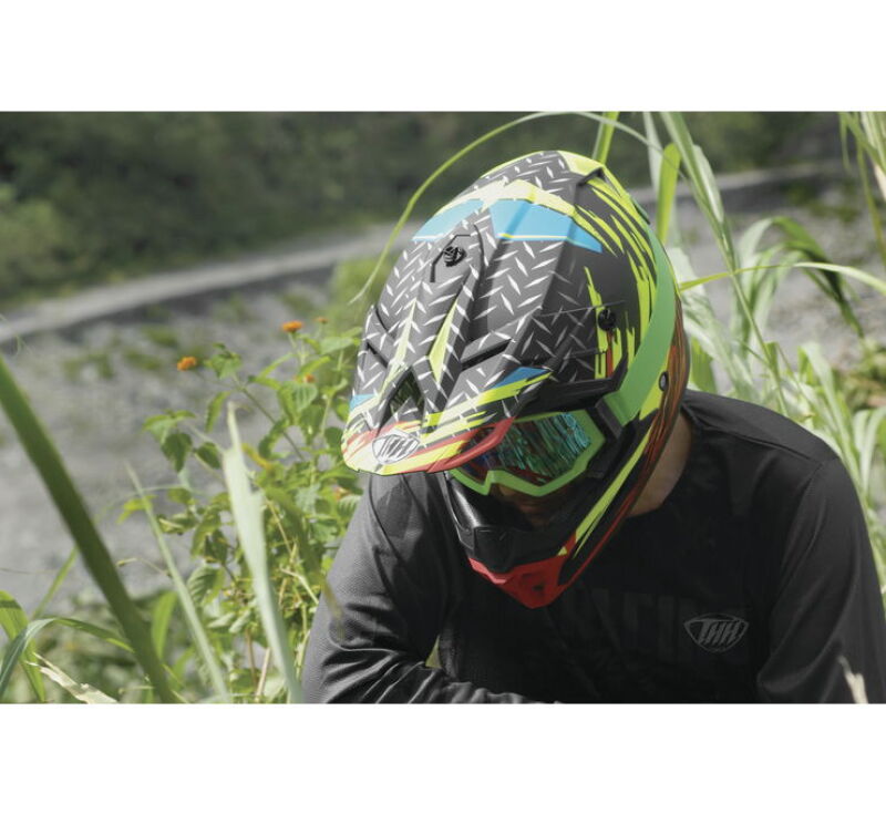 THH Helmets T710XR Assault Yellow/Red - XS