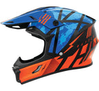 THH Helmets T710XR Battle Blue/Orange - XS