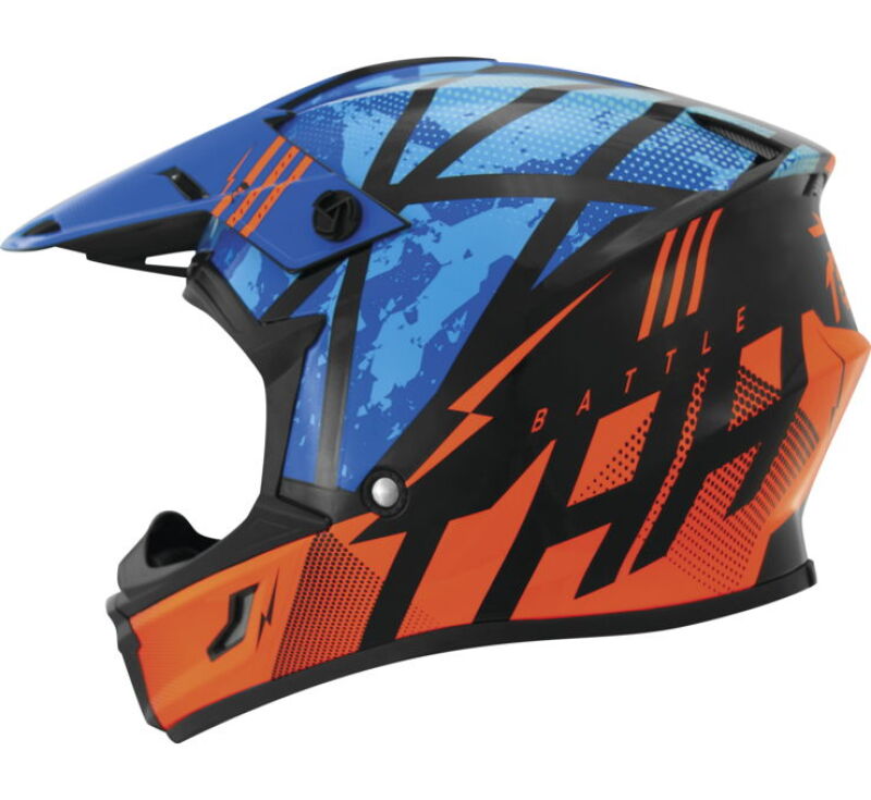 THH Helmets T710XR Battle Blue/Orange - XS