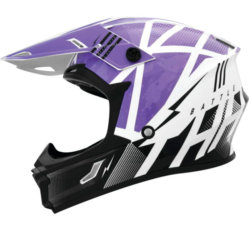 THH Helmets T710XR Battle Purple/Black Youth - Small